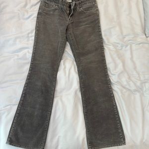 Corduroy low waisted flare pants